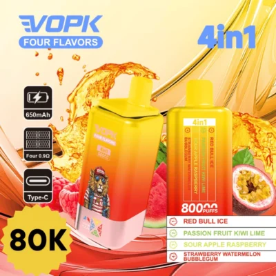 VOPK Four Flavor 80000 Puff Disposable Vape